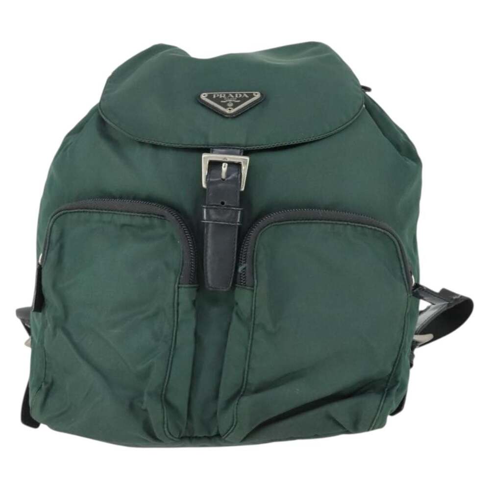 Prada Nylon Backpack Green